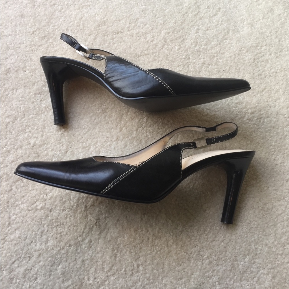 Classy Black Anne Klein shoes.
